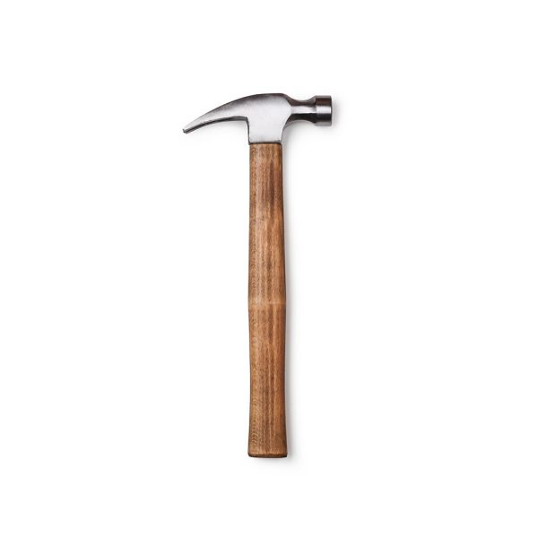 Simple Steel Brown Handle Hammer