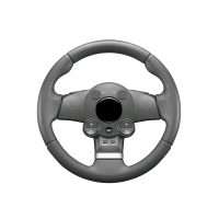Premium Gray Leather Steering Wheel